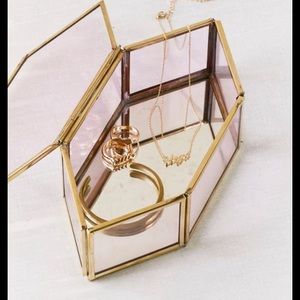 New urban Outfitters glass jewelry display case